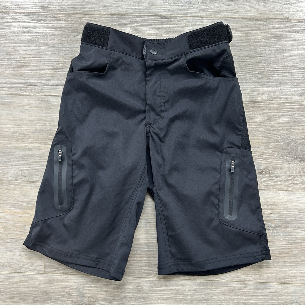 Zoic Ether Jr Size 13/14 Black 10" Biking Hiking Shorts Outdoor Adventure